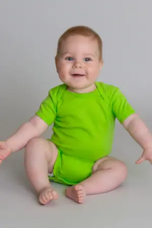 Organic Baby Bodysuit Short Sleeve Bailey 01