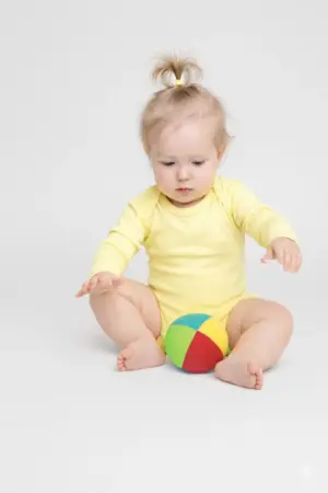 Organic Baby Bodysuit Long Sleeve Bailey 02