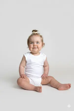 Organic Baby Bodysuit Sleeveless Rebel 03